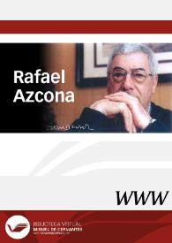 Rafael Azcona / dirección Juan Antonio Ríos | Biblioteca Virtual Miguel de Cervantes