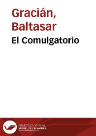 El Comulgatorio / Baltasar Gracián | Biblioteca Virtual Miguel de Cervantes