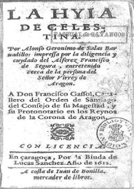 La hija de la Celestina / por Alonso Geronimo de Salas Barbadillo | Biblioteca Virtual Miguel de Cervantes
