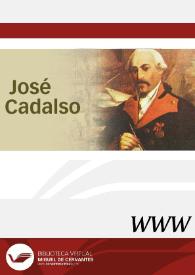 José Cadalso / dirección Juan Antonio Ríos Carratalá | Biblioteca Virtual Miguel de Cervantes