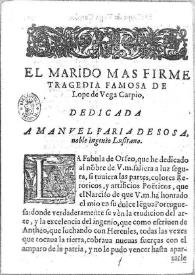 El marido más firme : tragedia famosa / Lope de Vega Carpio | Biblioteca Virtual Miguel de Cervantes