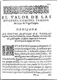 El valor de las mujeres : comedia famosa / Lope de Vega | Biblioteca Virtual Miguel de Cervantes