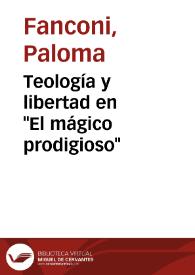 Teología y libertad en "El mágico prodigioso" / Paloma Fanconi | Biblioteca Virtual Miguel de Cervantes
