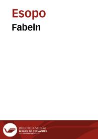 Fabeln / Aesop | Biblioteca Virtual Miguel de Cervantes