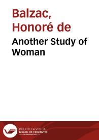 Another Study of Woman / Honoré de Balzac | Biblioteca Virtual Miguel de Cervantes