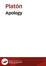 Apology / Plato | Biblioteca Virtual Miguel de Cervantes