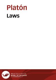 Laws / Plato | Biblioteca Virtual Miguel de Cervantes