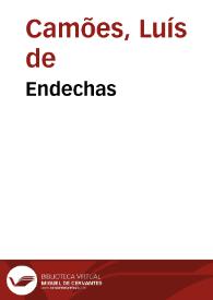Endechas / Luís de Camões | Biblioteca Virtual Miguel de Cervantes