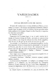 Nuevas inscripciones de Clunia / Francisco Naval | Biblioteca Virtual Miguel de Cervantes