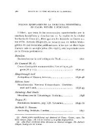 Nuevos ejemplares de la escritura hemisférica en Italia, España y Portugal / Fidel Fita | Biblioteca Virtual Miguel de Cervantes