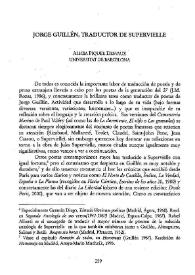 Jorge Guillén, traductor de Supervielle / Alicia Piquer Desvaux | Biblioteca Virtual Miguel de Cervantes