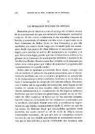 Las murallas romanas de Sevilla / D. Eduardo Saavedra,  José Ramón Mélida | Biblioteca Virtual Miguel de Cervantes