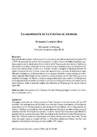 La canonización de "La Celestina" en Alemania / Fernando Carmona Ruiz | Biblioteca Virtual Miguel de Cervantes