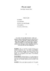 Hay que pagar / Luis Miguel González Cruz | Biblioteca Virtual Miguel de Cervantes