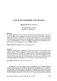 Crisis de las humanidades, crisis del canon / Montserrat Cots Vicente | Biblioteca Virtual Miguel de Cervantes