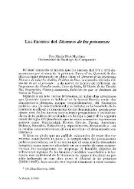 Las fuentes del "Discurso de las privanzas" / Eva María Díaz Martínez | Biblioteca Virtual Miguel de Cervantes