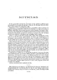 Noticias. Boletín de la Real Academia de la Historia, tomo 54 (mayo 1909). Cuaderno V / [Fidel Fita y Antonio Rodríguez Villa] | Biblioteca Virtual Miguel de Cervantes