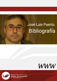 José Luis Puerto. Bibliografía / Ángel L. Prieto de Paula