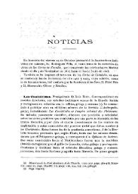 Noticias. Boletín de la Real Academia de la Historia, Vol. 55. Cuaderno V / [Antonio Rodríguez Villa, Fidel Fita] | Biblioteca Virtual Miguel de Cervantes