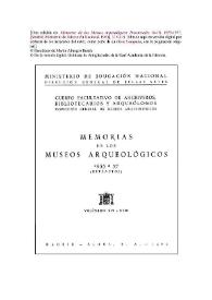 Museo Arqueológico de Barcelona. Memoria 1957 / Martín Almagro Basch | Biblioteca Virtual Miguel de Cervantes