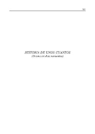 Historia de unos cuantos / José María Rodríguez Méndez | Biblioteca Virtual Miguel de Cervantes