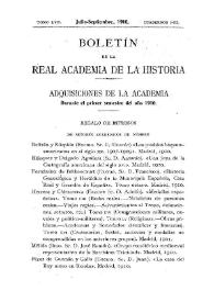 Adquisiciones de la Academia durante el primer semestre del año 1910 | Biblioteca Virtual Miguel de Cervantes