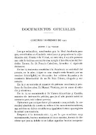 Concurso de premios de 1910 | Biblioteca Virtual Miguel de Cervantes