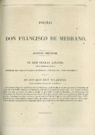 Poesías de don Francisco de Medrano | Biblioteca Virtual Miguel de Cervantes