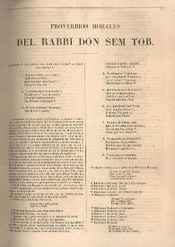 Proverbios morales del rabbí don Sem Tob | Biblioteca Virtual Miguel de Cervantes