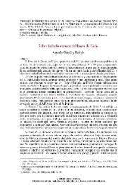 Sobre la fecha romana del busto de Elche / Antonio García Bellido | Biblioteca Virtual Miguel de Cervantes