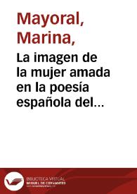 La imagen de la mujer amada en la poesía española del Romanticismo / Marina Mayoral | Biblioteca Virtual Miguel de Cervantes