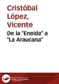 De la "Eneida" a "La Araucana" | Biblioteca Virtual Miguel de Cervantes
