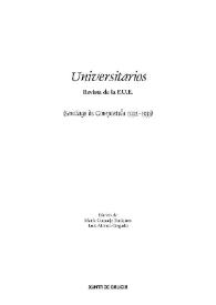 Universitarios (revista de la FUE) / María Cuquejo Enríquez e Luis Alonso Girgado | Biblioteca Virtual Miguel de Cervantes