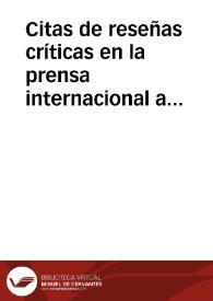 Citas de reseñas críticas en la prensa internacional a la novela "El desierto" de Carlos Franz | Biblioteca Virtual Miguel de Cervantes