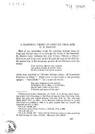 A classical theme in Lope de Vega and G. B. Marino / Joseph G. Fucilla | Biblioteca Virtual Miguel de Cervantes