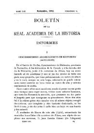 Descubrimientos arqueológicos en Ríotuerto (Santander) / Lorenzo Sierra | Biblioteca Virtual Miguel de Cervantes