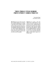 Tres cuestiones sobre principios y directrices / Josep Aguiló Regla | Biblioteca Virtual Miguel de Cervantes