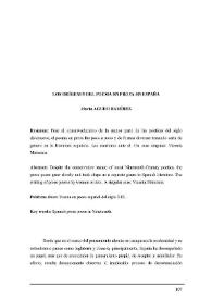 Los orígenes del poema en prosa en España / Marta Agudo Ramírez | Biblioteca Virtual Miguel de Cervantes