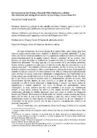 Dos artículos de Ortega y Gasset de 1912 (atribución y edición) / Francisco José Martín | Biblioteca Virtual Miguel de Cervantes