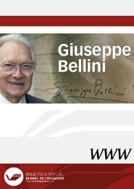 Giuseppe Bellini / directora Patrizia Spinato Bruschi | Biblioteca Virtual Miguel de Cervantes