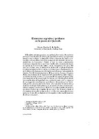 Elementos sagrados y profanos en la poesía de Quevedo / Hernán Sánchez M. de Pinillos | Biblioteca Virtual Miguel de Cervantes
