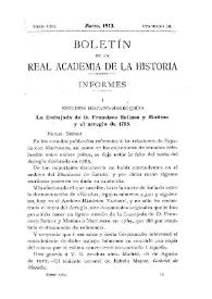 Estudios hispano-marroquíes : la Embajada de D. Francisco Salinas y Moñino y el arreglo de 1785 / Gabriel de Morales | Biblioteca Virtual Miguel de Cervantes