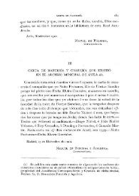 Carta de mancebía y compañía que existió en el Archivo Municipal de Ávila / Manuel de Foronda y Aguilera | Biblioteca Virtual Miguel de Cervantes