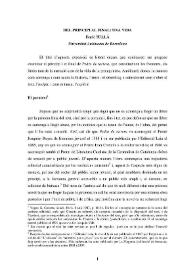 Del principi al final : una vida / Enric Sullà | Biblioteca Virtual Miguel de Cervantes