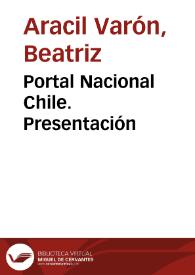 Portal Nacional Chile. Presentación | Biblioteca Virtual Miguel de Cervantes