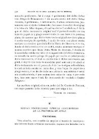 Nuevas inscripciones ibéricas descubiertas en la provincia de Ávila / Fidel Fita | Biblioteca Virtual Miguel de Cervantes