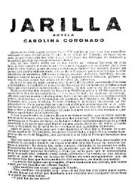 Jarilla : novela / Carolina Coronado | Biblioteca Virtual Miguel de Cervantes