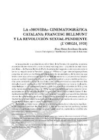 La "movida" cinematográfica catalana: Francesc Bellmunt y la revolución sexual pendiente ("L'orgia", 1978) / Rosa María Escribano Buendía | Biblioteca Virtual Miguel de Cervantes