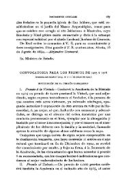Convocatoria para los premios de 1915 y 1916 / El secretario perpetuo, Eduardo de Hinojosa | Biblioteca Virtual Miguel de Cervantes