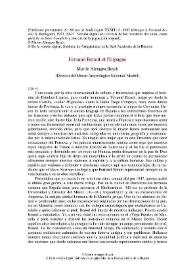 Fernand Benoit et l'Espagne / Martín Almagro Basch | Biblioteca Virtual Miguel de Cervantes